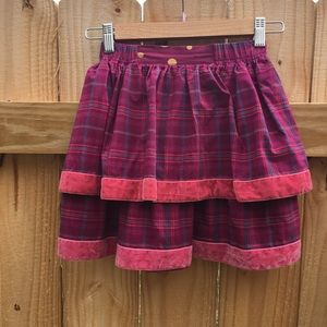 Matilda Jane Skirt Purple plaid pink